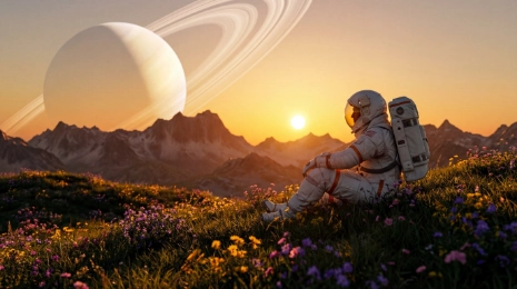 IMAX Film Camera astronaut
