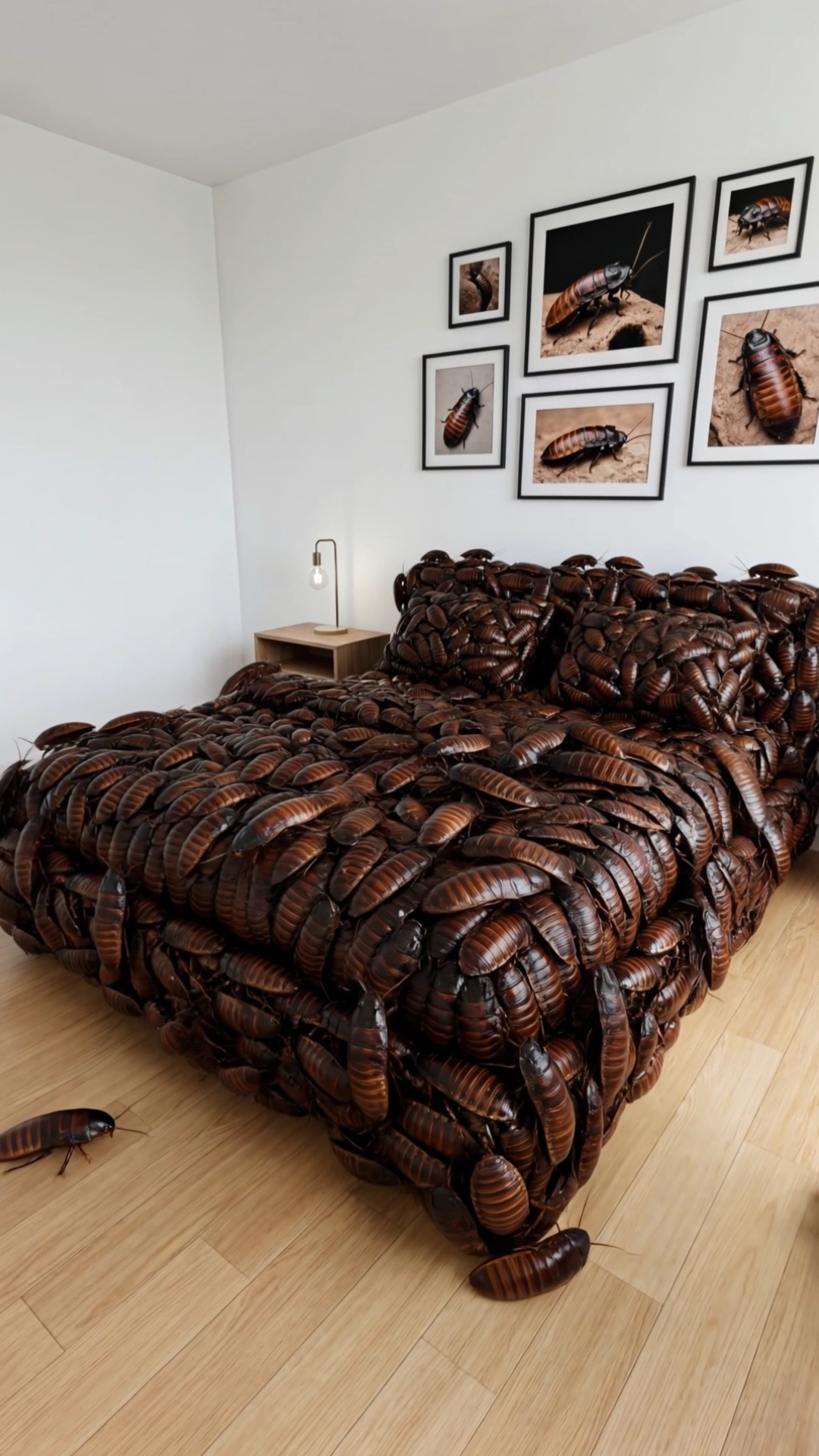Cockroaches Bed prompt